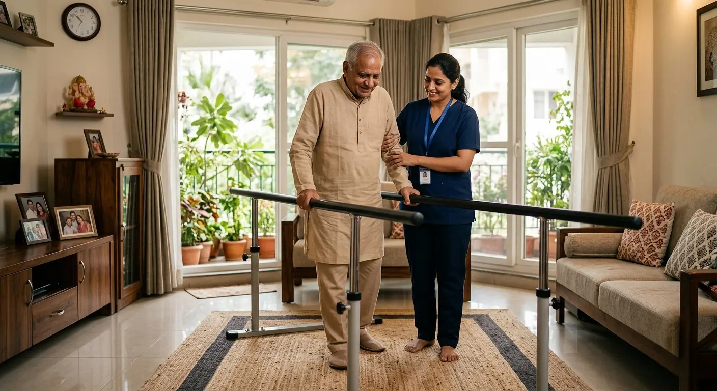 Geriatric physiotherapy at home in Mumbai for senior mobility and rehabilitation